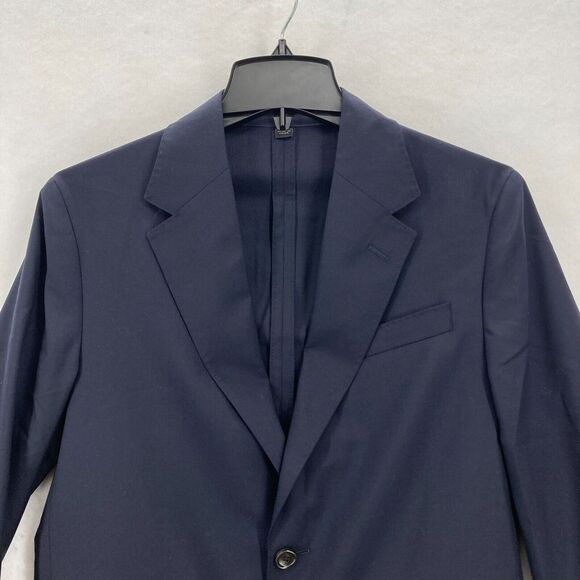 J.Crew Kenmare Suit Jacket Blazer Mens 34S Blue Wool Loro Piana 2 Button Formal - Picture 2 of 16